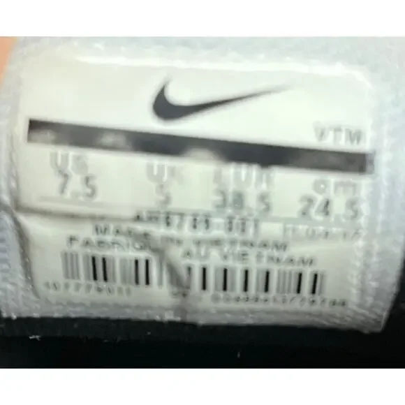 Nike Women's Air Max 270 Running Sneaker Shoes Size 7.5 Black White Trainers - Picture 6 of 6